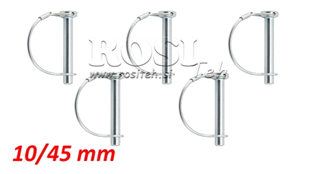 BIZTONSÁGI BIZTOSÍTÓ KÉSZLET FÉLKÖR fi 10/45 mm (5 db)