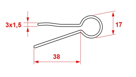 KOMPLETT BISZTOSÍTÓ SZEGEK 3x1,5 (5 dabar)