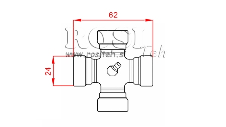 CROCERA F-24,00X62,00 PER ALBERO CARDANICO ECO 790mm 35-60HP STANDARD