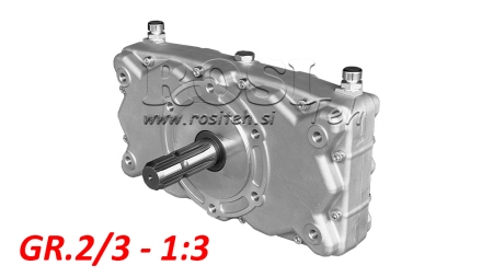 DOPPEL ÜBERSETZUNGSGETRIEBE GR.2/3 -1:3 MÄNNLICH