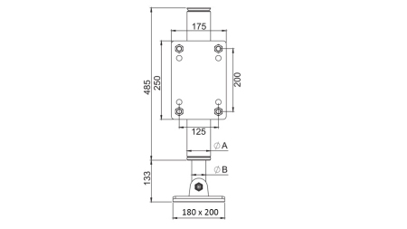 HIDRAVLINĖ KOJA DVOSMERĖ 365mm - 5.000kg