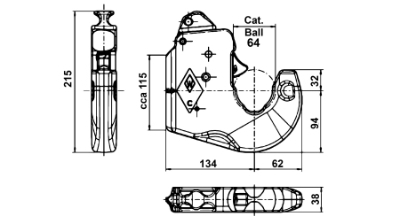 CUPLĂ RAPIDĂ PENTRU TIRANT TRACTOR - KAT.3 WALTERSCHEID