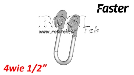 KAR A MULTI-FASTER 4UTAS 1/2 RÖGZÍTETT RÉSZ