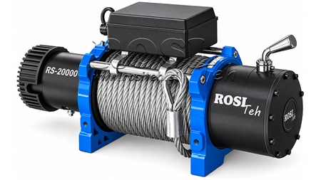 24 V ELEKTROMOS CSÖRLŐ RS-20000 - 9100 KG - ACÉLSODRONY KÖTÉL - ECO