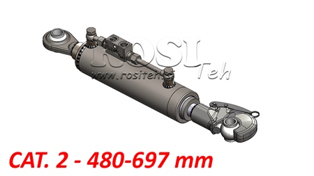 TELESZKÓPOS HIDRAULIKUS FÜGGESZTŐKAR AUTOMATIKUS - CAT. 2 (45-95 HP) - 480-697 mm (25,4 mm)