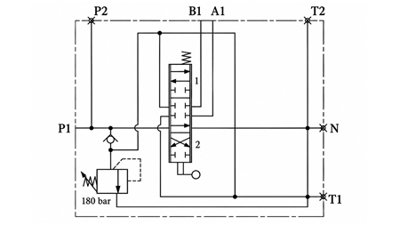 MANUALE VALVOLA IDRAULICA MONOBLOCCO 1xZ50
