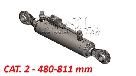 TELESZKÓPOS HIDRAULIKUS FÜGGESZTŐKAR STANDARD - CAT. 2 (45-95 HP) - 480-811 mm (25,4/25,4 mm)