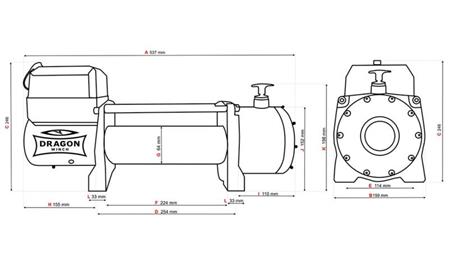 12 V ELEKTRISCHER WINSCH DWM 13000 HD - 5897 kg - SYNTHETISCHES SEIL