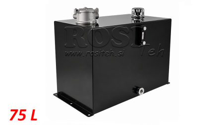 NÁDRŽ KOVOVÝ 75 LITER KOCKA 400x355x600mm KOMPLETNÝ S VYBAVENÍM