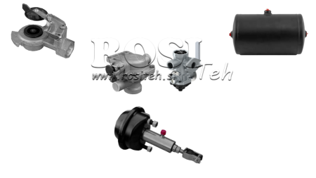 ILMA-HYDRAULISEN JARRUJEN KOKOSETTI PERÄVAUNULLE YKSI YMPÄRILÖJÄRJESTELMÄ 1 SYLINTERI