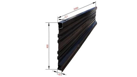 ŠONINIS PANELE TIPPER PRIEKABAI 2 MET. - AUKŠTIS 400 mm