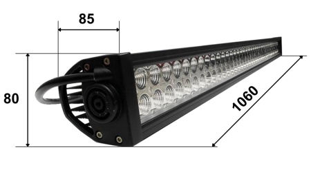 LED WORK LIGHT - LIGHT 80 LED 240W 12V-24V COMBO 106CM MEGA