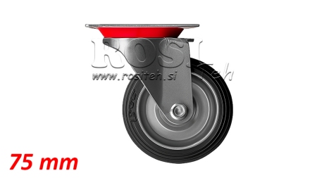 KERÉK FORGATHATÓ 75 MM