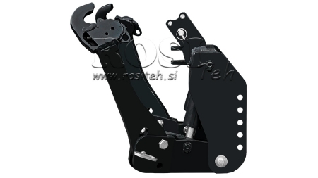 UNIVERZÁLIS FRONT HIDRAULIKA 2KAT TRAKTORHOZ 1500kg FEKETE (RAL 9005)