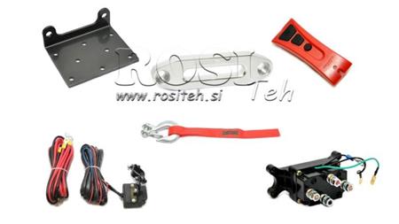 12 V ELEKTRISCHER WINSCH DWH 3500 HD - 1588 kg - KUNSTSTOFFSEIL