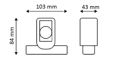 LED SIDELYS FOR TILHENGERE (FIRKANT) – HVIT – ORANSJE – RØD