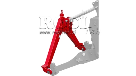 FRONT TRIANGLE FOR FRONT TRACTOR HYDRAULICS CAT.1 - 730 mm - 1200 kg