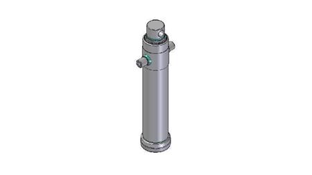 4027F -TELESCOPIC CYLINDER STANDARD/HOLE 2 STAGES TRAVEL 1095 DIAMETER 124