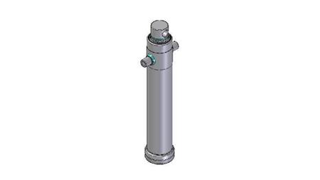 4028F -TELESCOPIC CYLINDER STANDARD/HOLE 2 STAGES TRAVEL 1195 DIAMETER 124