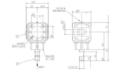 SZÖGMECHANIZMUS TB-19J 1.46:1 (23LE-16.9kW)