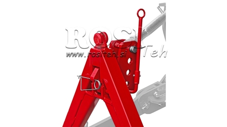FRONT TRIANGLE FOR FRONT TRACTOR HYDRAULICS CAT.1 - 730 mm - 1200 kg