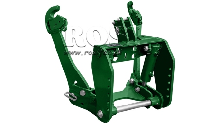 ELEVADOR FRONTAL UNIVERSAL PARA TRACTOR CAT. 2 1500KG - VERDE (RAL 6001)
