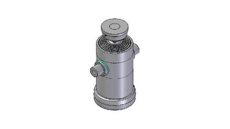 6064S -TELESCOPIC Sylinder STANDARD/KULE 6 TRINN REISE 2100 DIAMETER 240