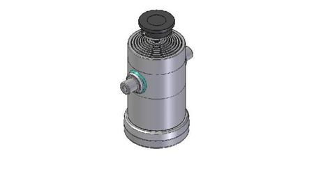 8012S - TELESCOPISK CYLINDER STANDARD/BALL 8 STEG RESA 2295 DIAMETER 240