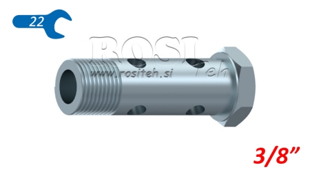 HYDRAULIK DOPPEL HOHLESCHRAUBE 3/8