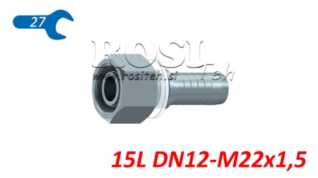 HIDRAULIKUS IDOM DKOL 15 L NŐI DN12-M22x1,5
