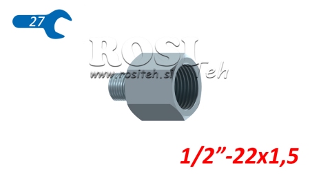 HIDRAULIKUS ADAPTER KÜLSŐ-BELSŐ 1/2-22x1,5