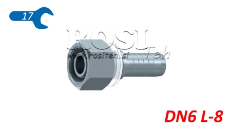 HYDRAULIC FITTING DKOL 8 L FEMALE DN6-M14X1.5