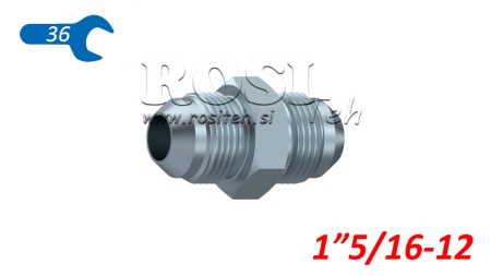 HIDRAULIKUS KÉTCSAVAROS CSATLAKOZÓ JIC74° 1”5/16-12 1”5/16-12