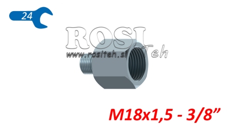 HYDRAULIKADAPTER MÄNNLICH-WEIBLICH 18x1,5-3/8