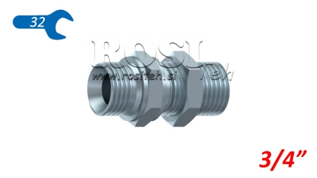 HIDRAULIKUS KÉTCSAVAROS HOSSZABBÍTÓ BSP CSATLAKOZÓ 3/4