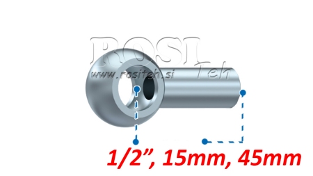 FURTUN METALIC BANJO 1/2 45mm
