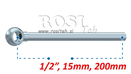 TUBO METALLICO BANJO 1/2 200mm
