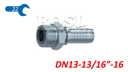 POŁĄCZENIE HYDRAULICZNE AGORFS MĘSKIE DN13-13/16-16