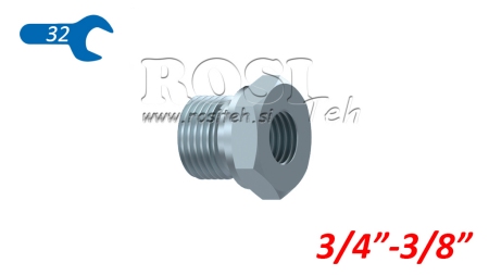HÜDRAULILINE ADAPTER MEES-NAINE 3/4-3/8
