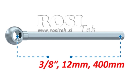 METALNA CIJEV BANJO 3/8 400mm