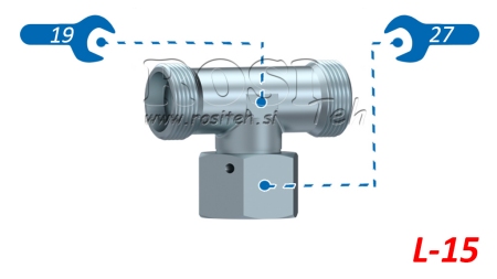 HIDRAULIKUS T-IDOM L-15 KÖZPONTI FORGÓ HOLLANDI ANYÁVAL M22X1,5