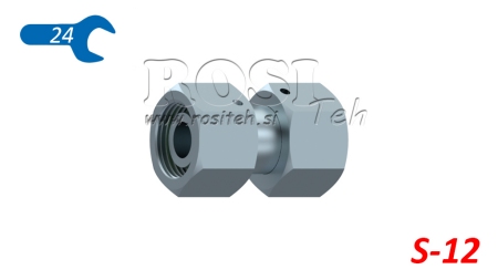 HIDRAULINIS DVIGUBAS SUKAMŲ VERŽLIŲ JUNGTIS (12S) M20X1,5