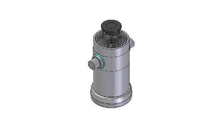 9035S -TELESCOPIC CYLINDER STANDARD/BALL 9 STAGES STROKE 3607 DIAMETER 270