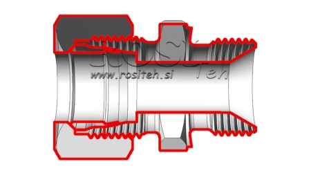 HIDRAULIKUS KÉTCSAVAROS CSATLAKOZÓ ANYÁVAL AS6-BSP1/4