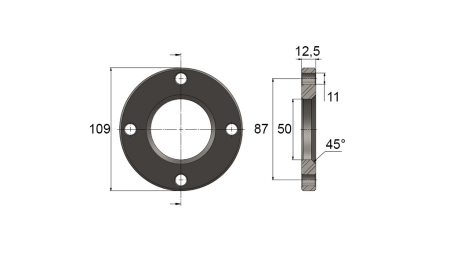 ZYLINDER FLANSCH AL.40