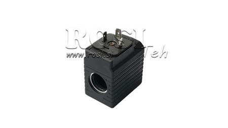 ELECTROMAGNETISCHE SPOEL 12V DC - YE45 - fi 19.2mm-50mm 30W IP65