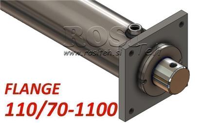 cilindru hidraulic cu placă de montare 110/70-1100