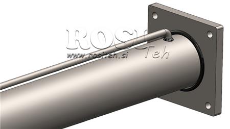 HYDRAULIKZYLINDER FÜR HOLZSPALTER MIT MONTAGEPLATTE 100/60-1050 - OBERER ANSCHLUSS