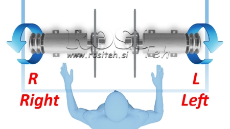 EIXO DE SERRA CIRCULAR DE FERRO FUNDIDO 300MM (ROSCA DIREITA)