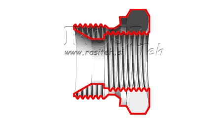 HIDRAULIKUS ADAPTER KÜLSŐ-BELSŐ 1 1/2- 1 1/4
